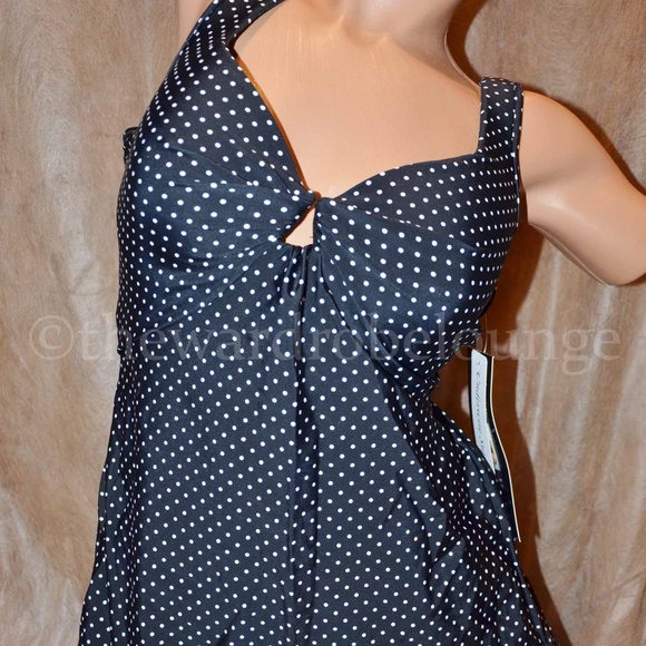 polka dot swimdress